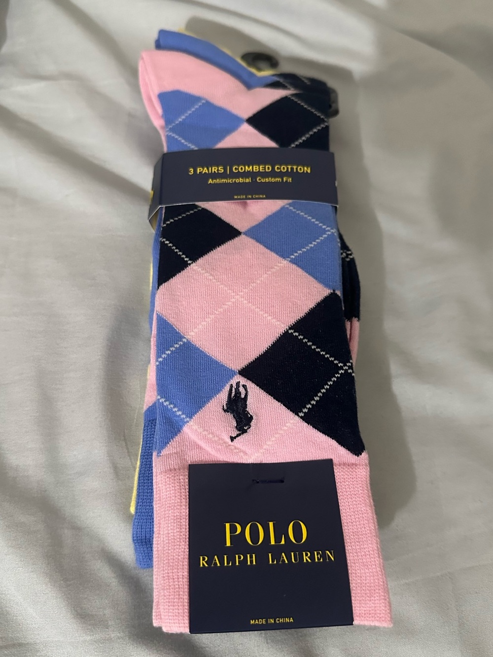 Polo by Ralph Lauren 3 Pack Argyle Men’s Socks